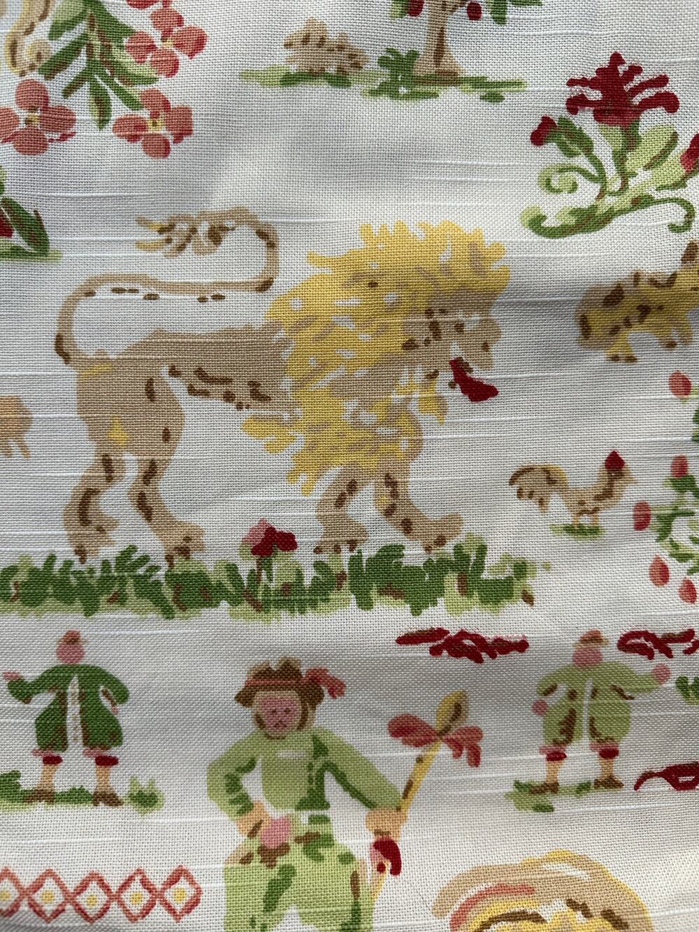 Richloom Platinum Collection Fabric rare 8 yards wide toile de jouy European 55”